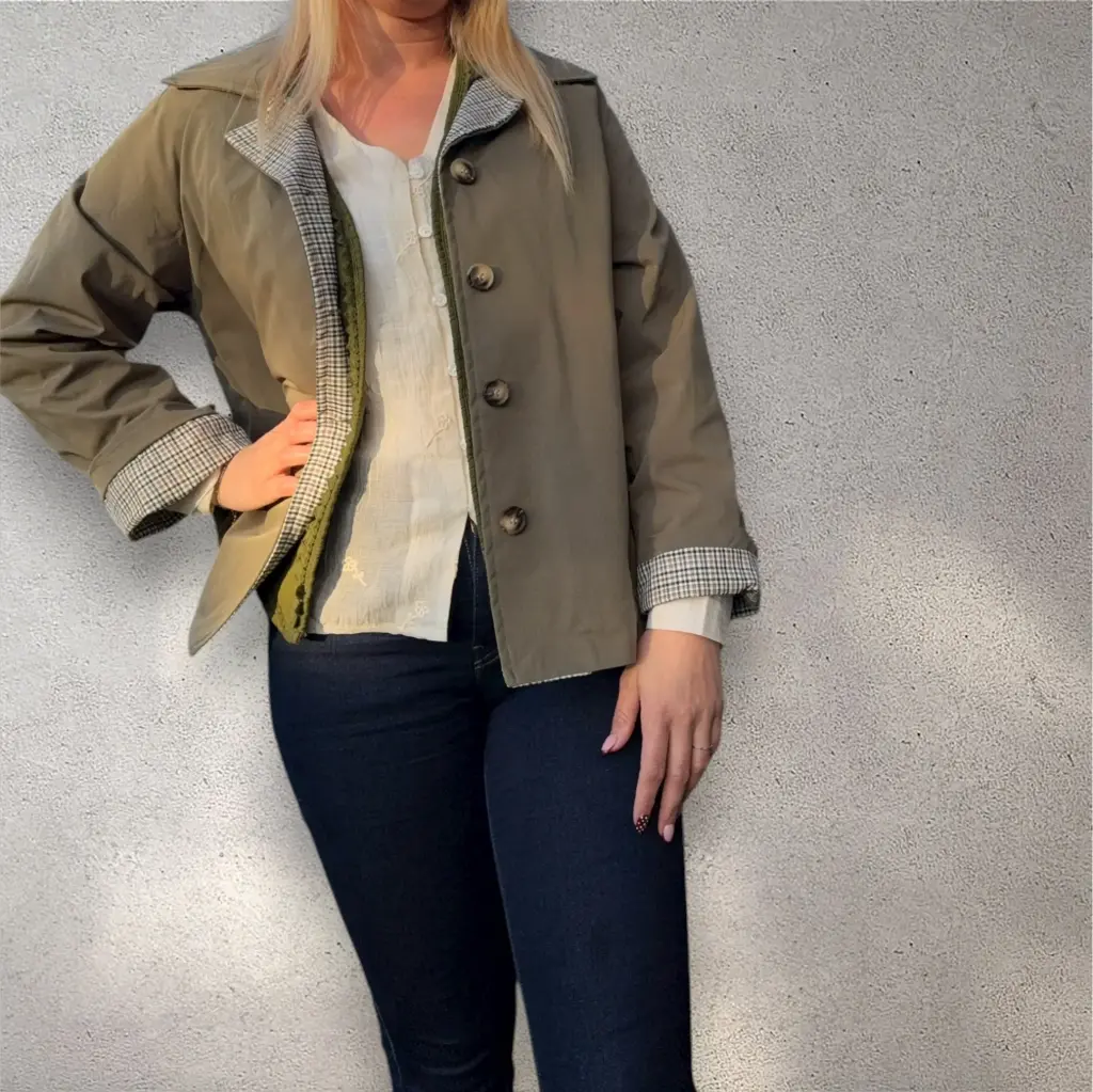 Imperméable court kaki  