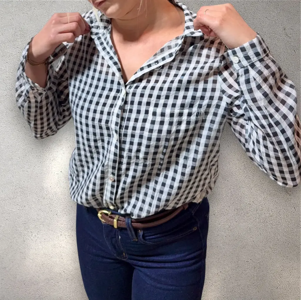 Chemise vichy noir & blanc 